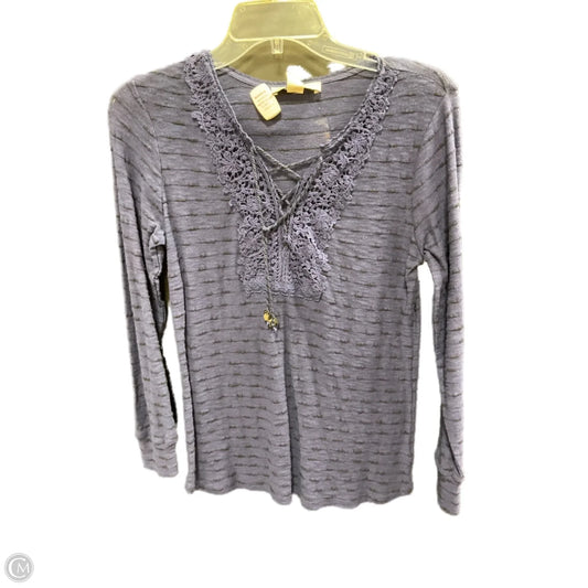 Top Long Sleeve By Vintage America In Blue, Size: S