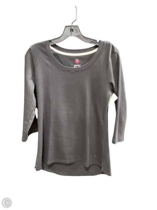 Top Long Sleeve Basic By Isaac Mizrahi Live Qvc In Black, Size: S