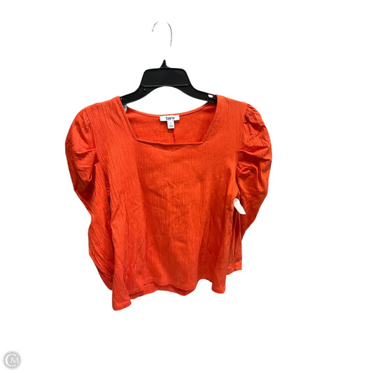 Top Long Sleeve By Bar Iii In Orange, Size: L