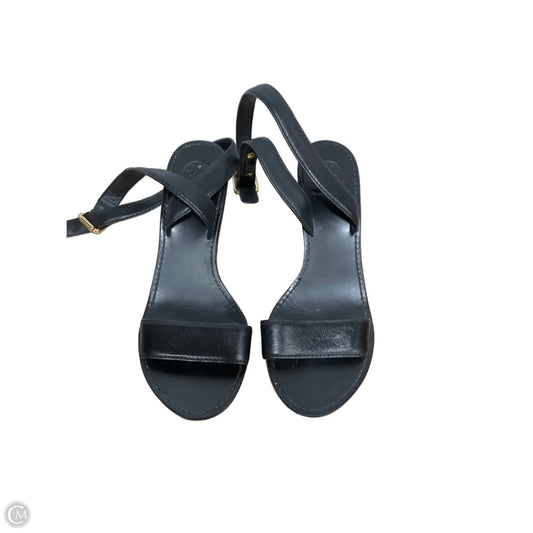 Sandals Heels Platform By Tory Burch In Black, Size: 9.5
