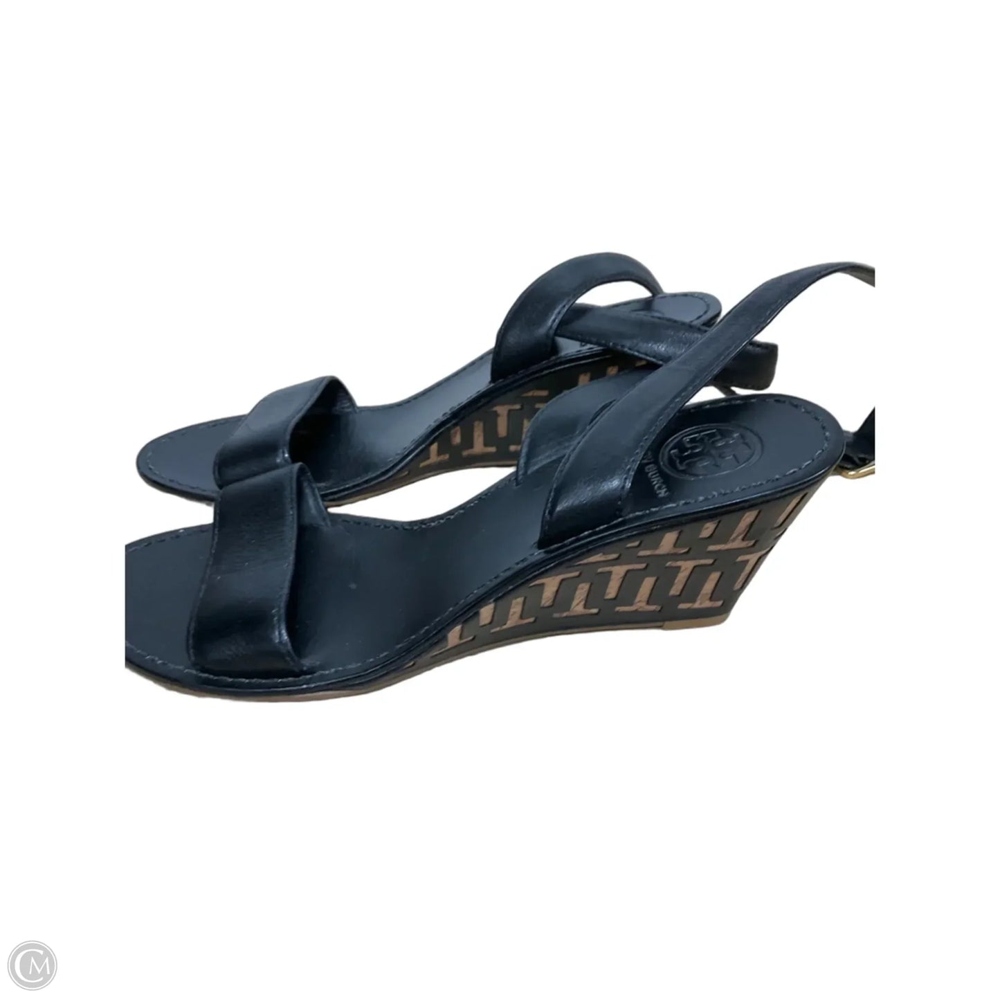 Sandals Heels Platform By Tory Burch In Black, Size: 9.5
