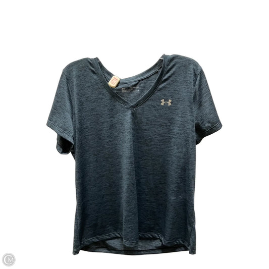 Athletic Top Short Sleeve By Under Armour In Blue, Size: 2x