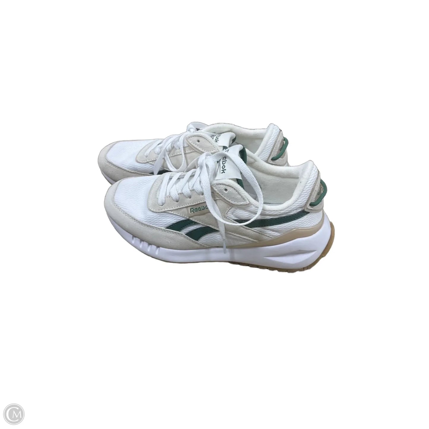 Shoes Athletic By Reebok In Green & White, Size: 7