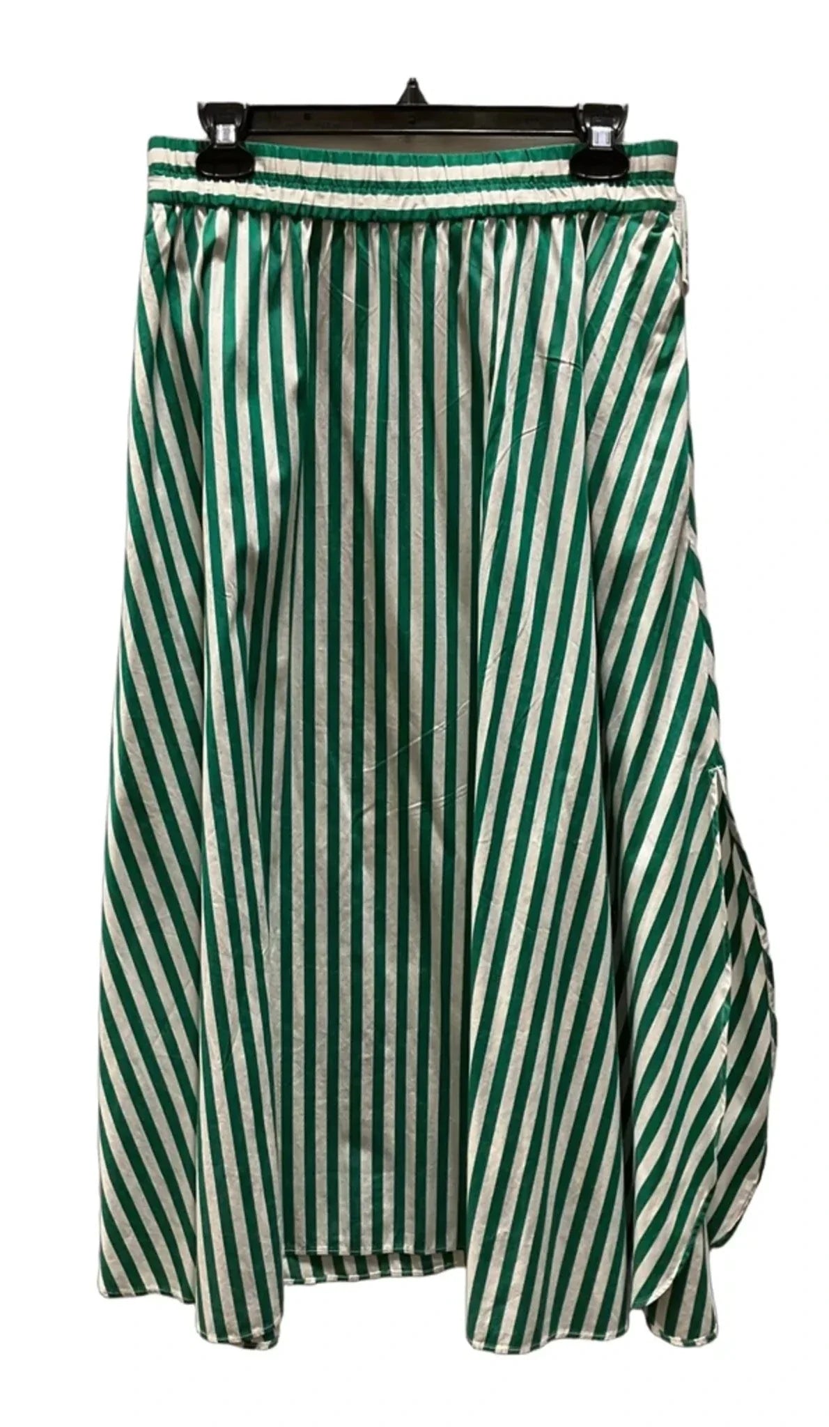 Skirt Maxi By Madewell In Green & White, Size: M