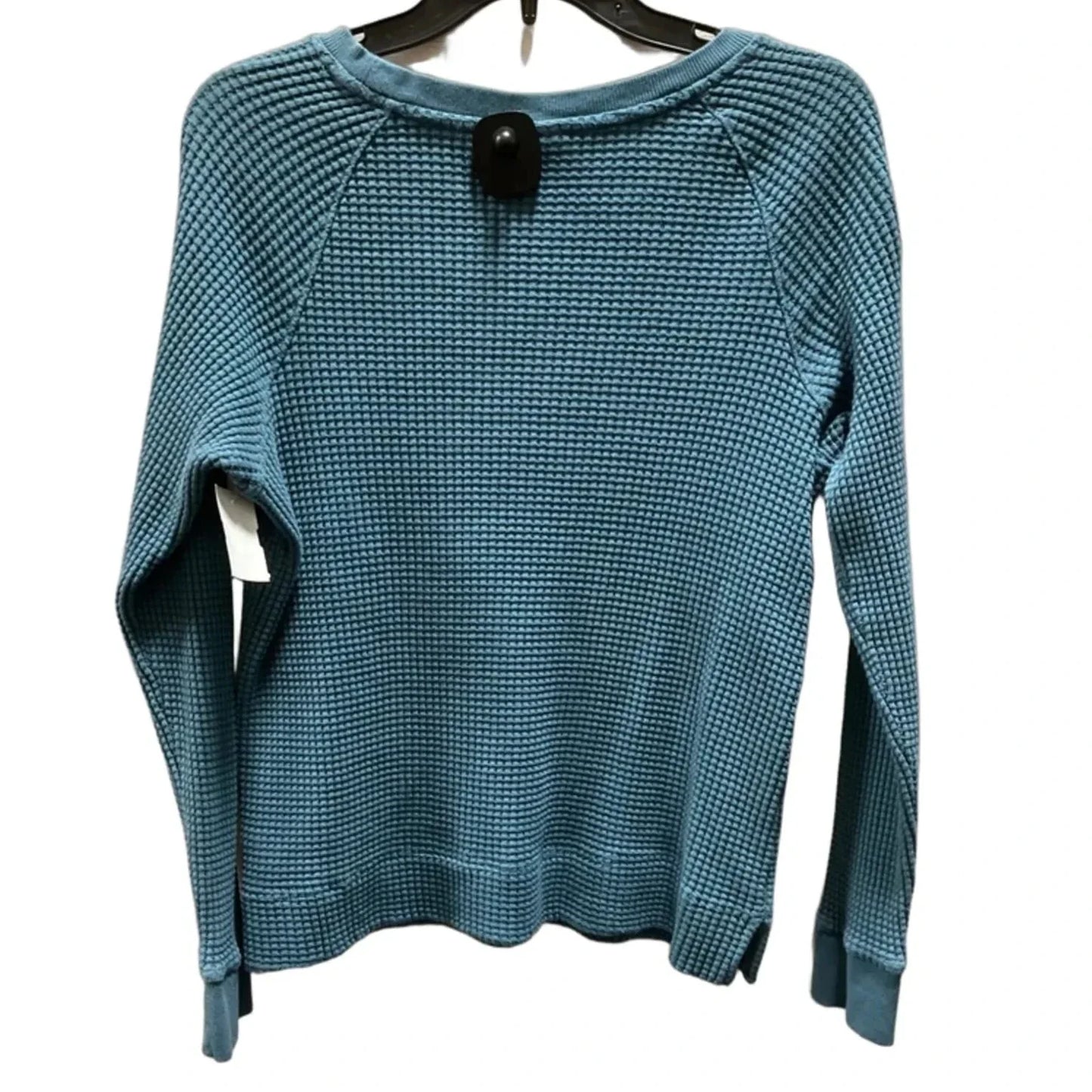 Athletic Top Long Sleeve Crewneck By The North Face In Teal, Size: L
