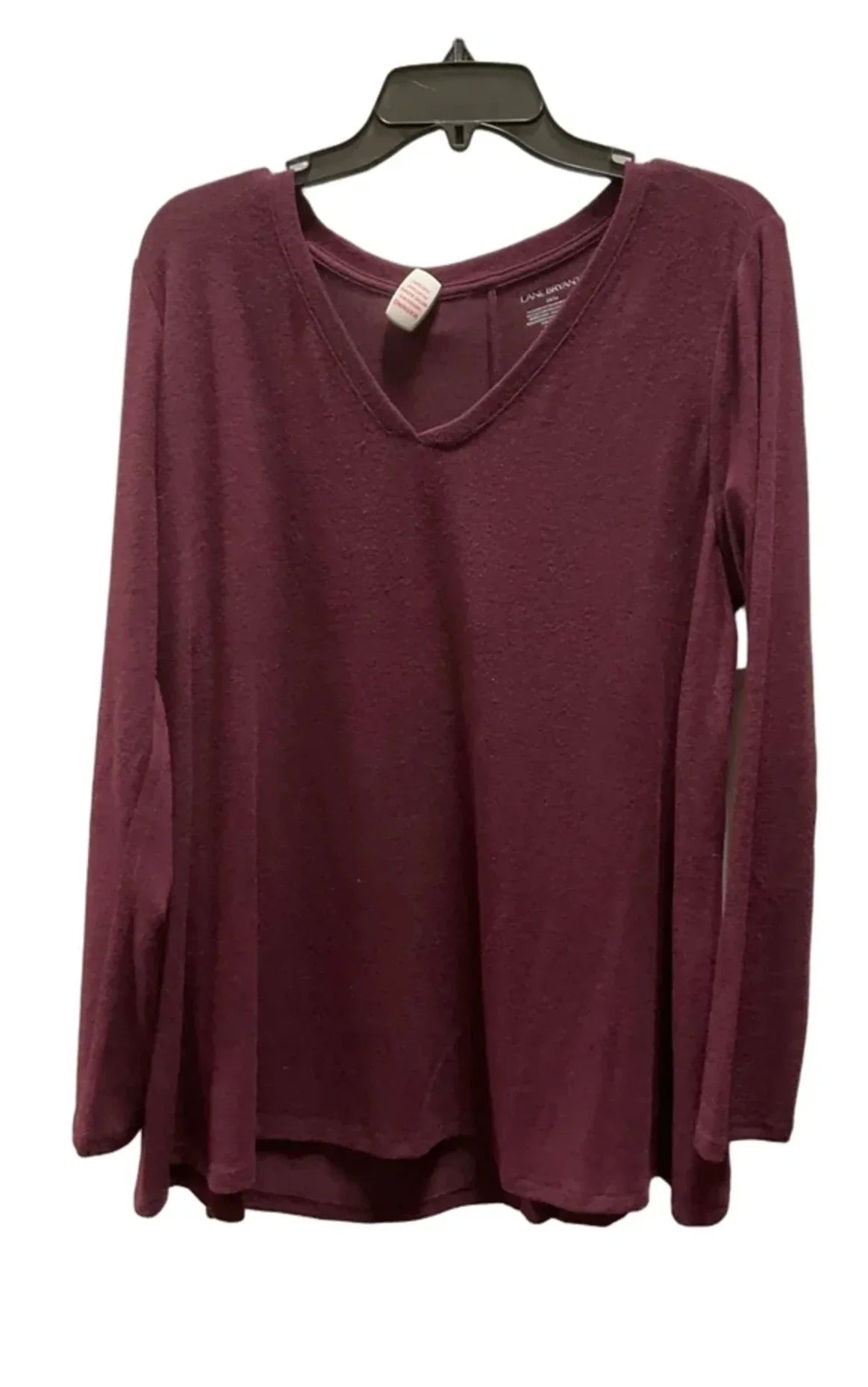 Top Long Sleeve By Lane Bryant In Red, Size: Xl