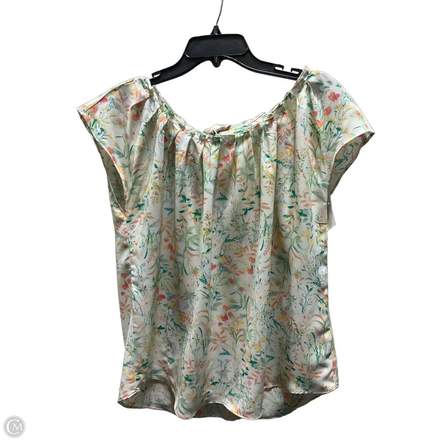Top Sleeveless By Lc Lauren Conrad In Floral Print, Size: L