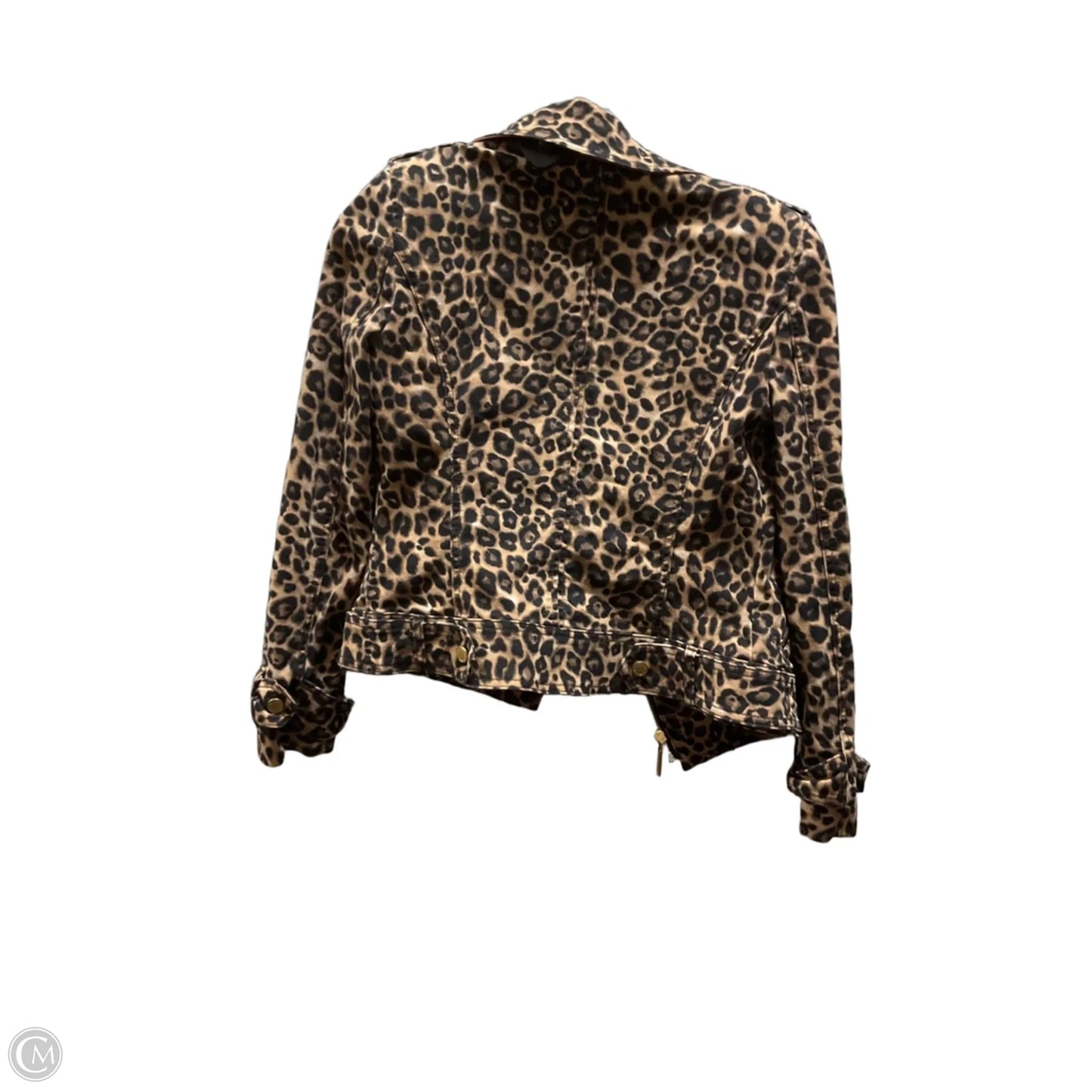 Jacket Denim By White House Black Market In Animal Print, Size: Xxs
