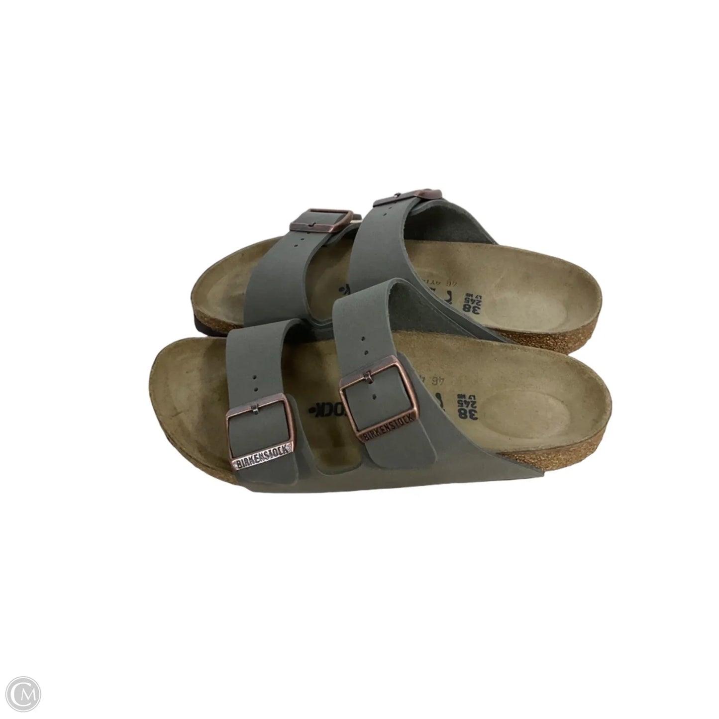 Sandals Flats By Birkenstock In Brown, Size: 7