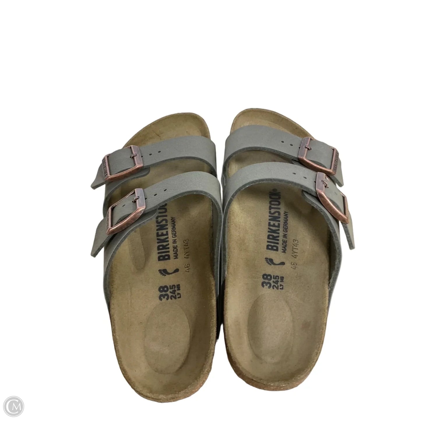 Sandals Flats By Birkenstock In Brown, Size: 7