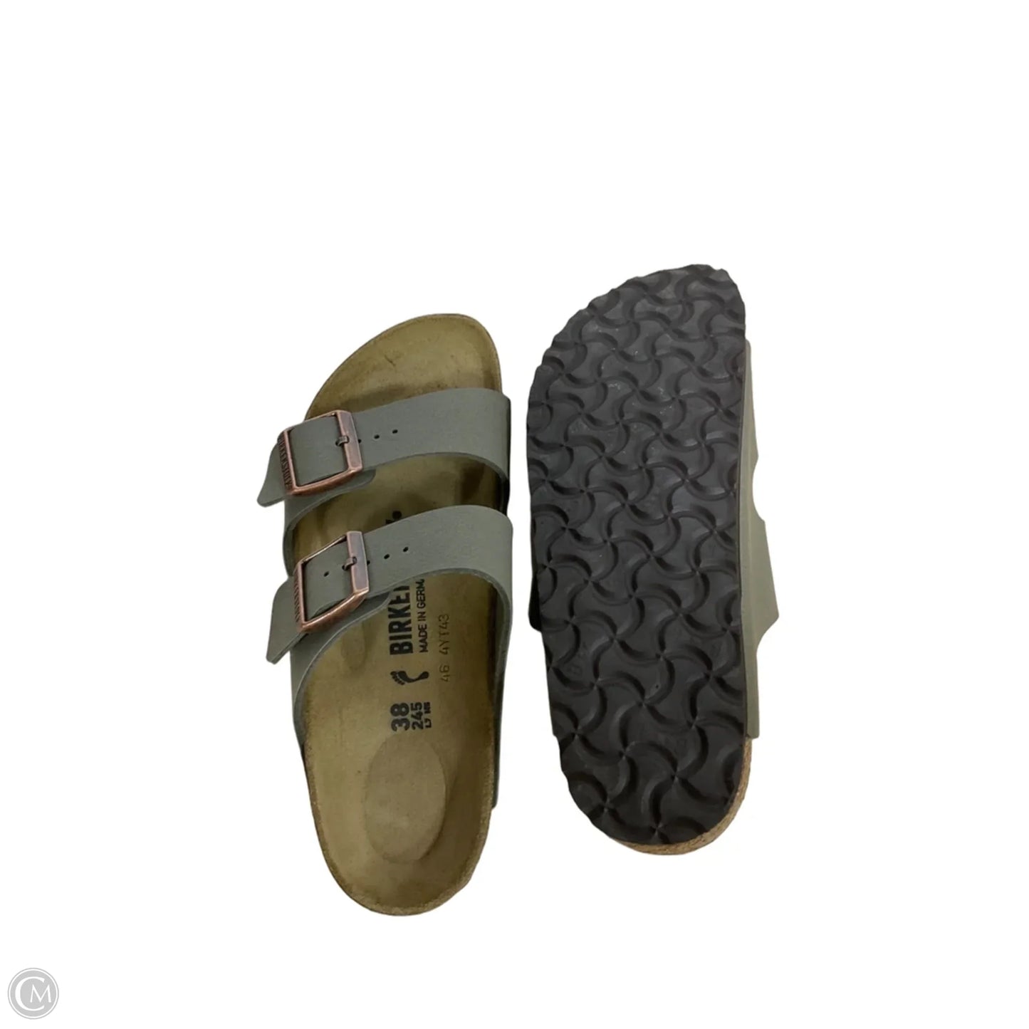 Sandals Flats By Birkenstock In Brown, Size: 7