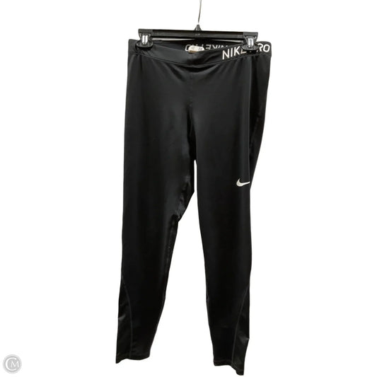Athletic Leggings By Nike In Black, Size: L