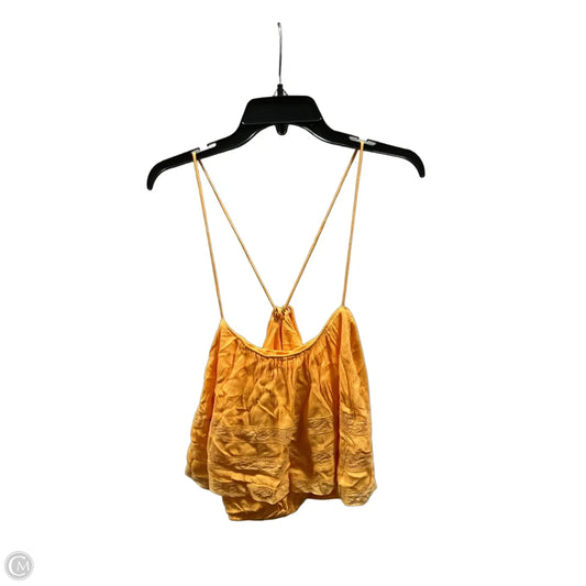 Top Sleeveless By Free People In Yellow, Size: L