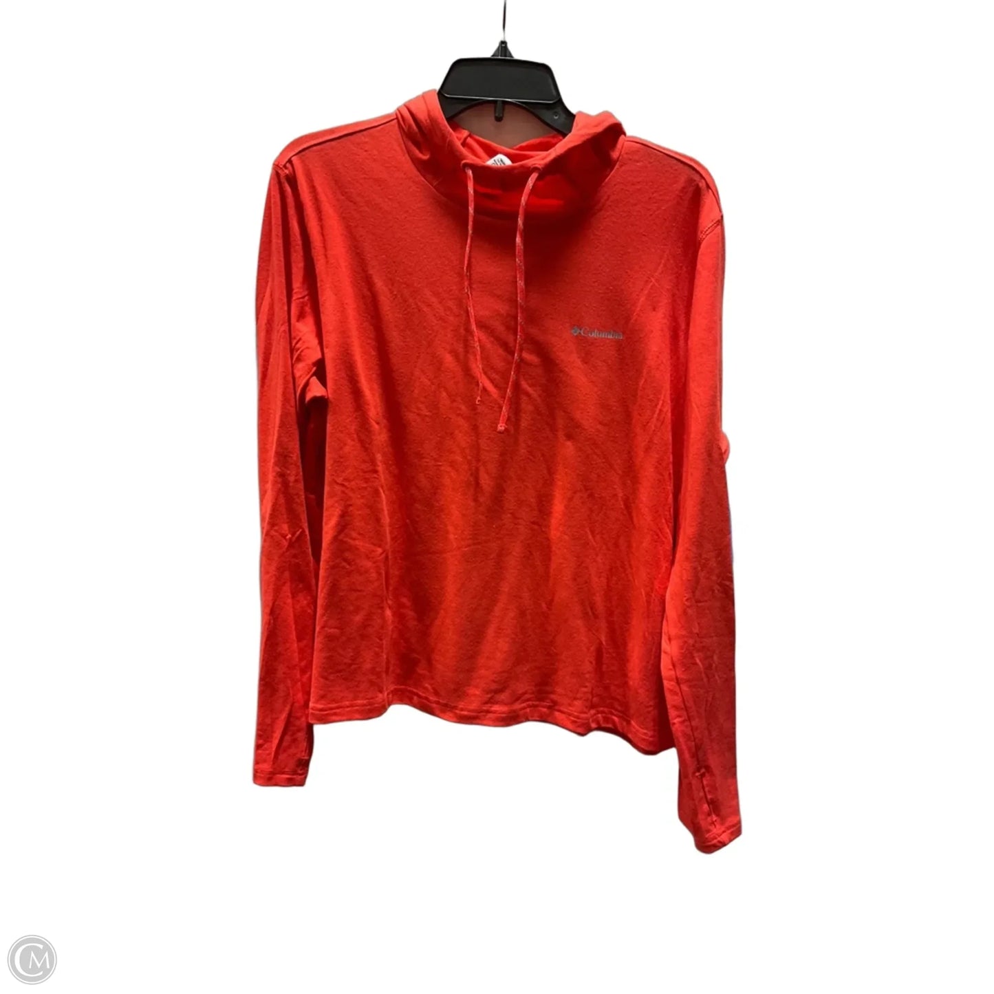 Athletic Top Long Sleeve Hoodie By Columbia In Orange, Size: Xl