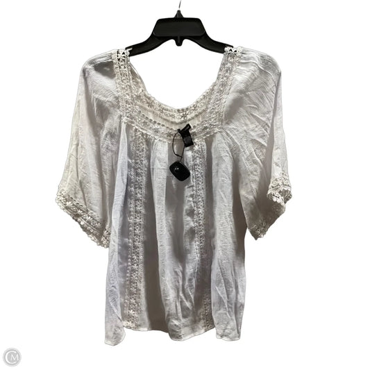 Top Sleeveless By New Directions In White, Size: Xl