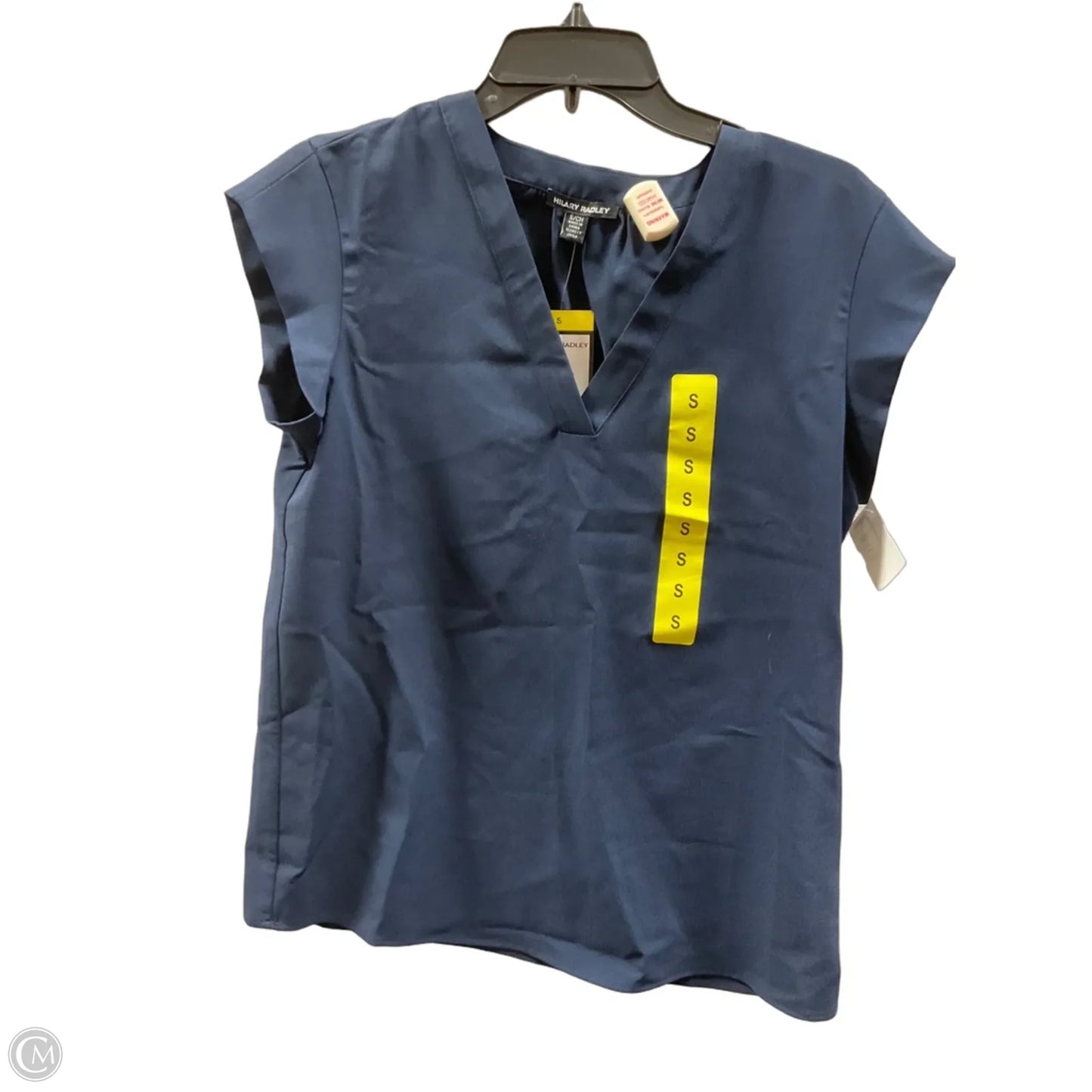 Top Short Sleeve By Hilary Radley In Navy, Size: S