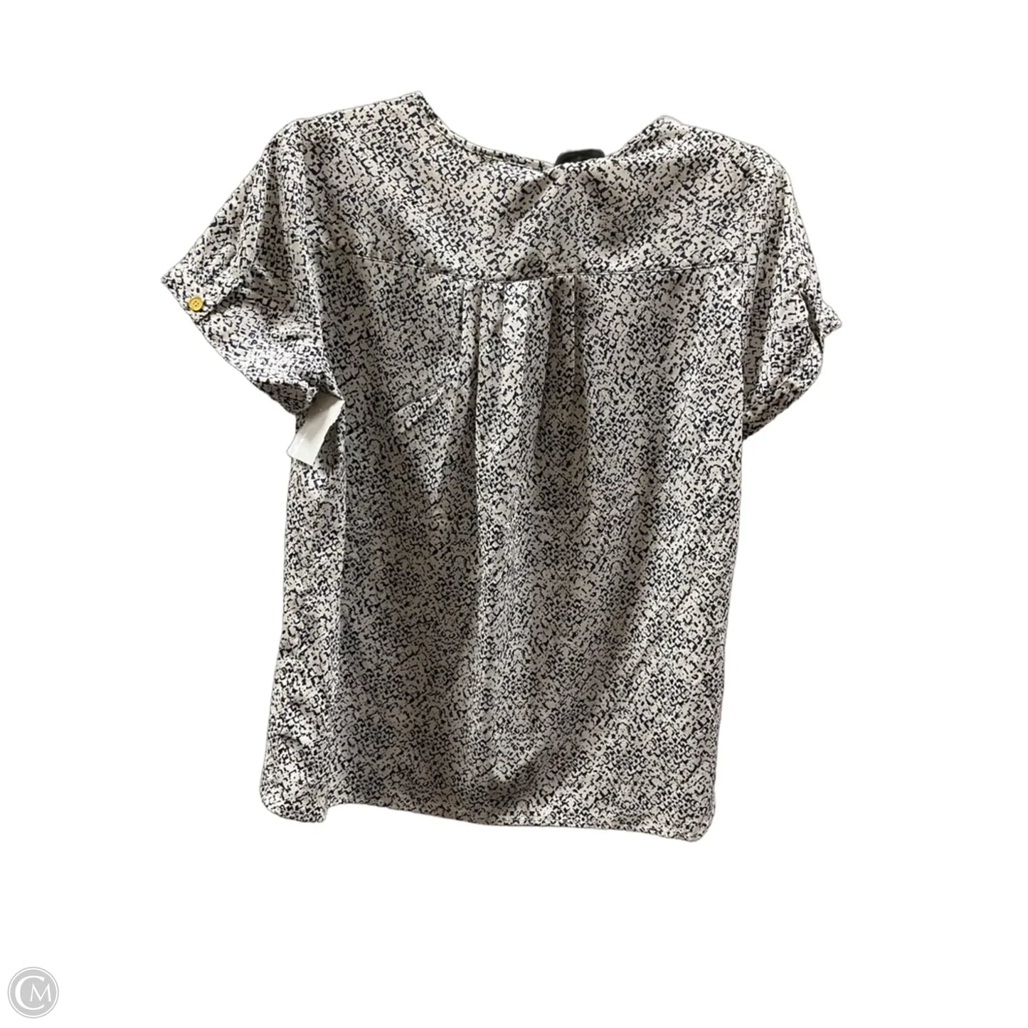 Top Short Sleeve By Clothes Mentor In Black & White, Size: S