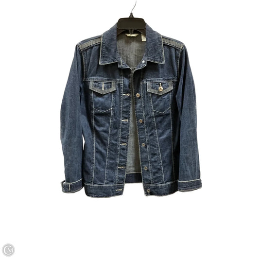 Jacket Denim By Laura Ashley In Blue Denim, Size: M