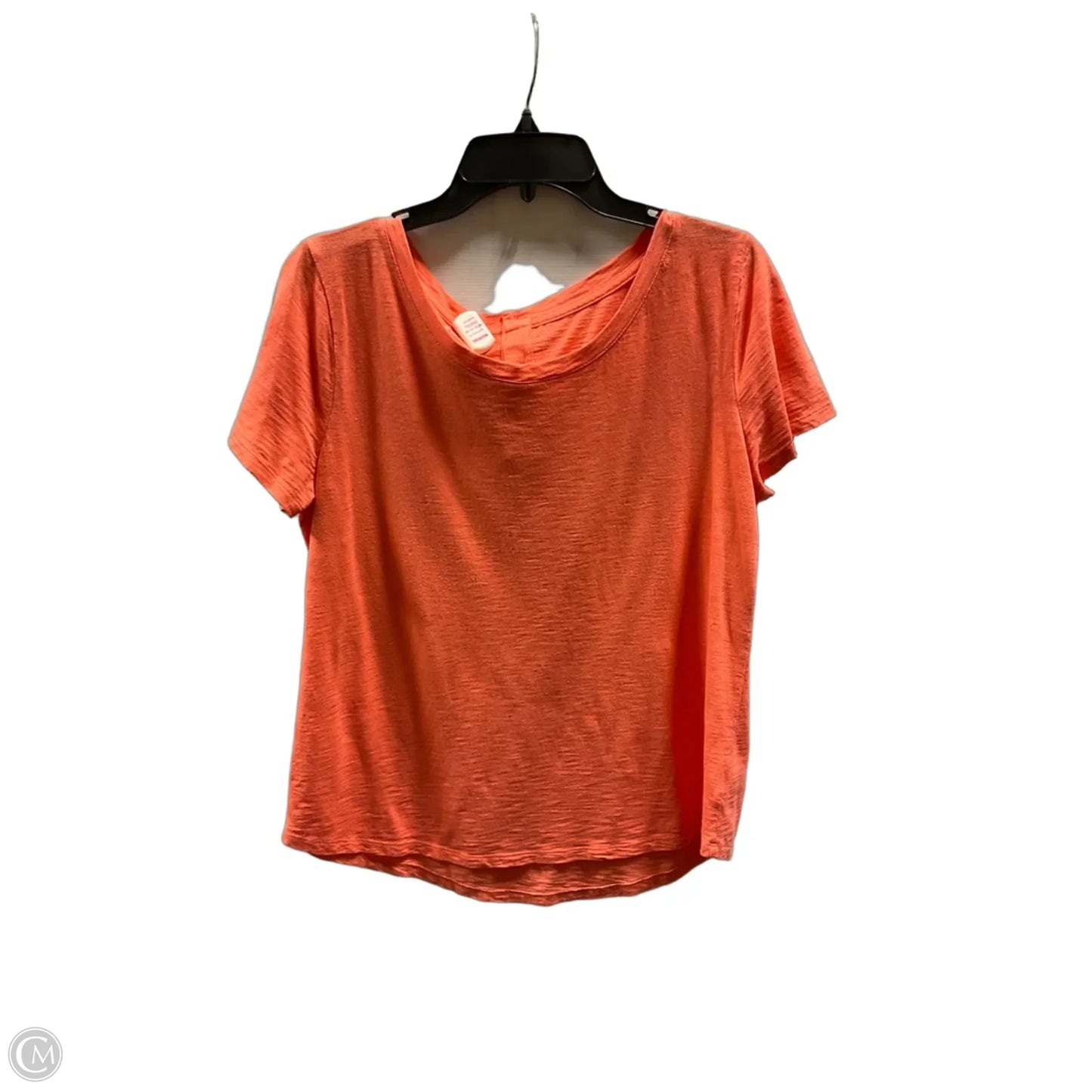 Top Short Sleeve By Talbots In Orange, Size: L