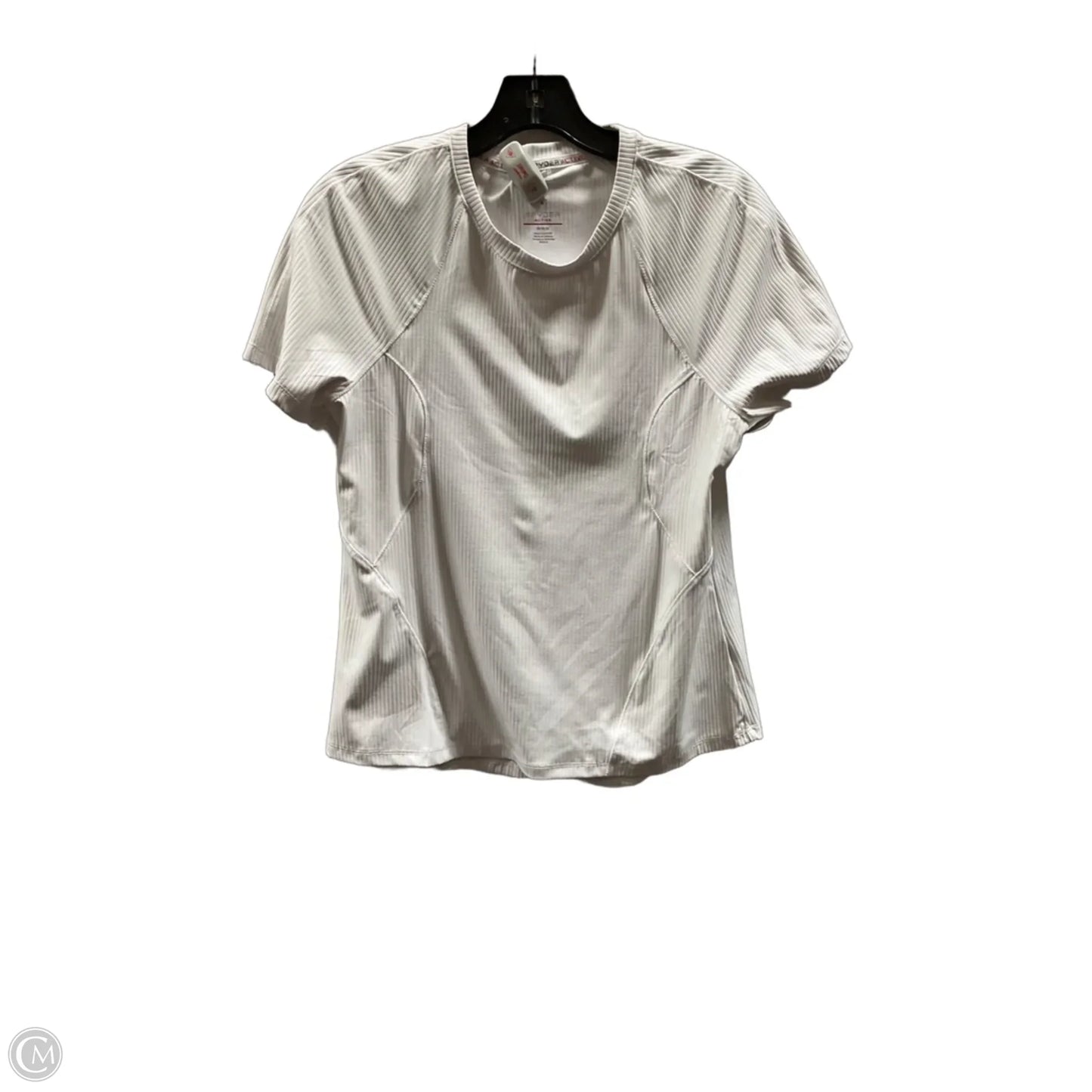 Athletic Top Short Sleeve By Spyder In White, Size: M