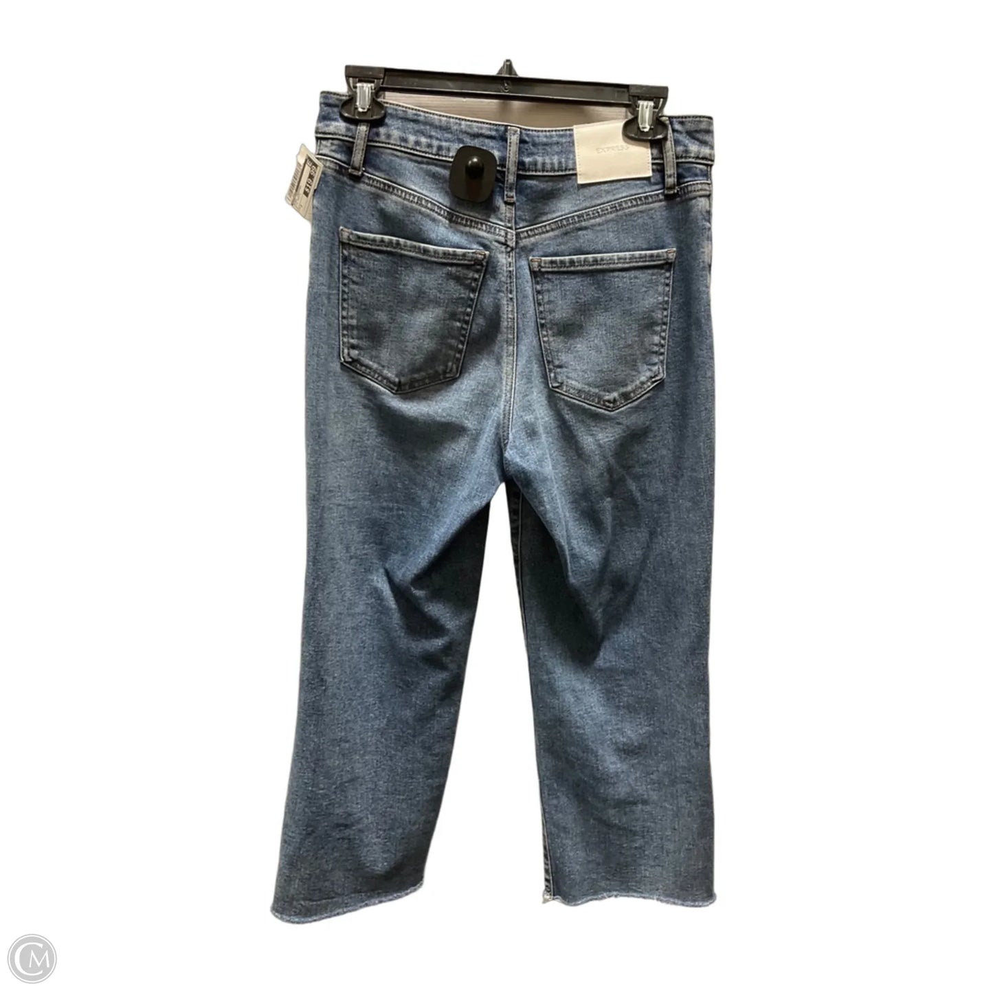 Jeans Cropped By Express In Blue Denim, Size: 2