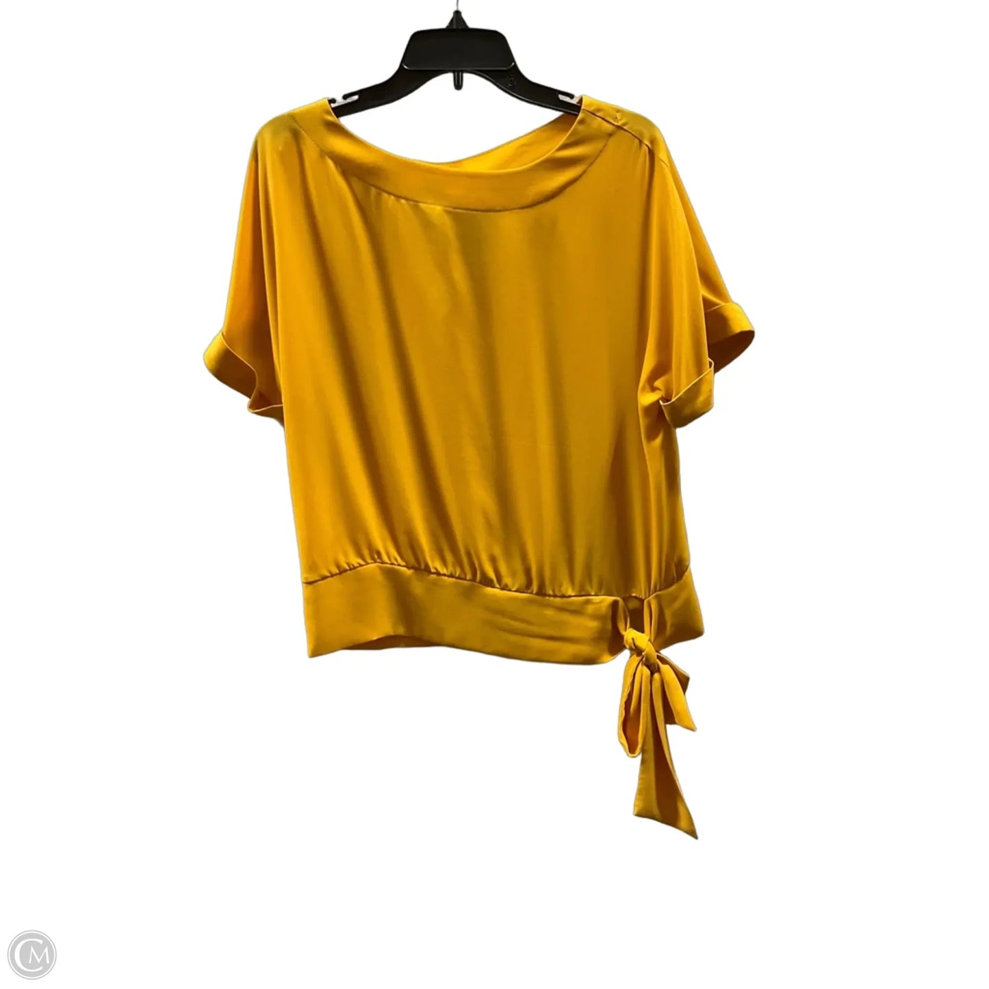 Top Short Sleeve By Joseph Ribkoff In Yellow, Size: M