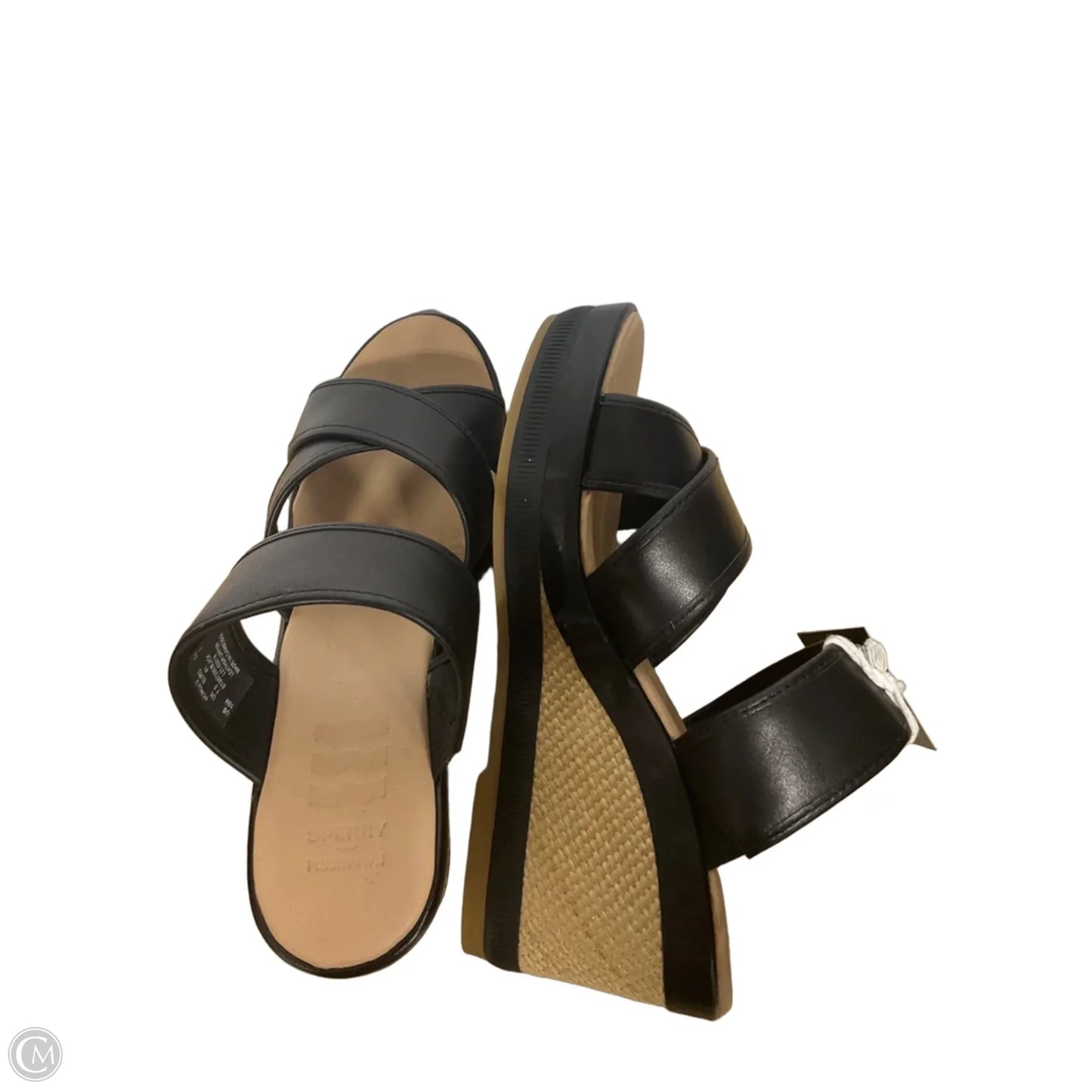 Sandals Heels Platform By Sperry In Black, Size: 10