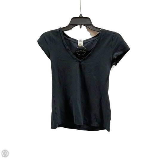Top Short Sleeve Basic By International Concepts In Black, Size: Xs