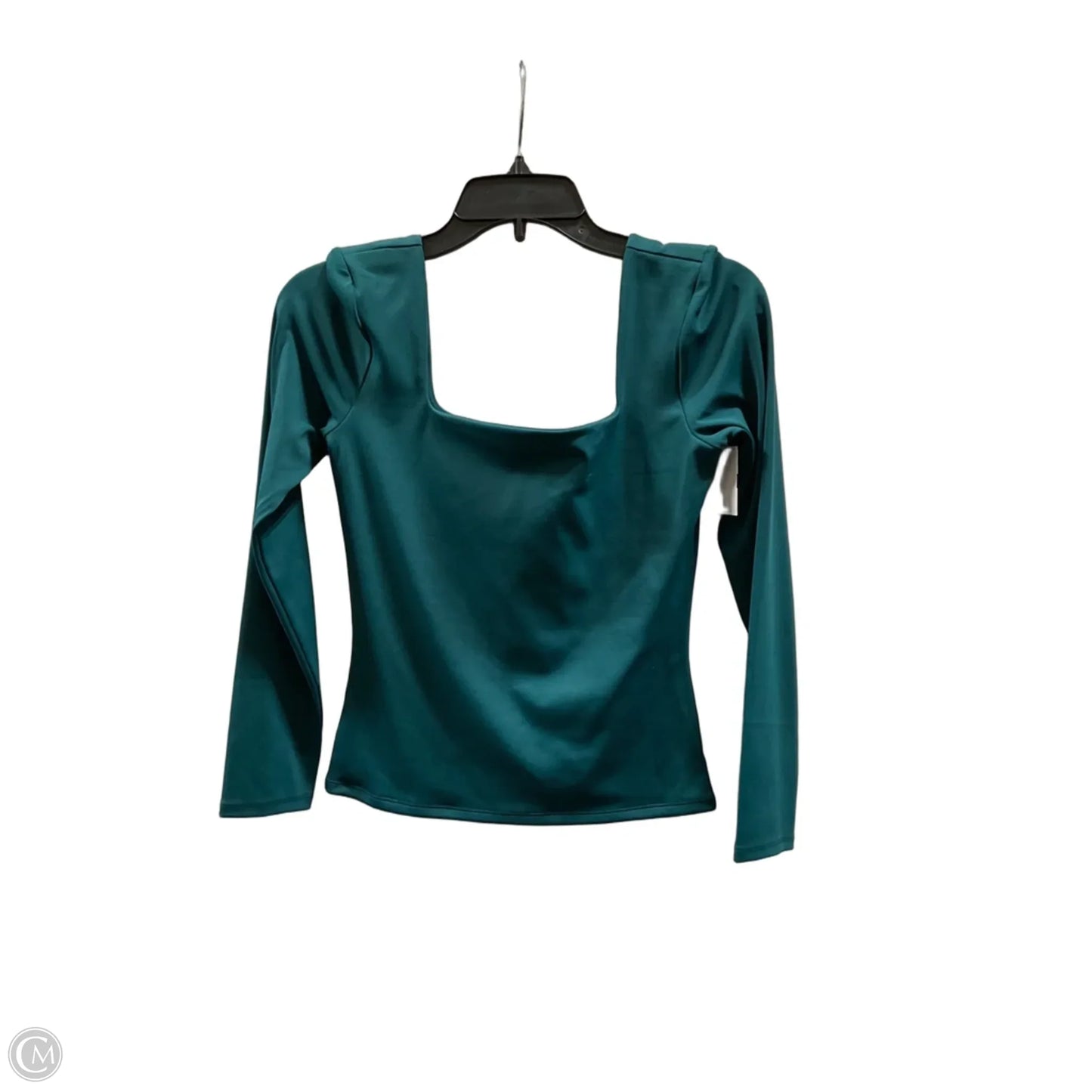 Top 3/4 Sleeve Basic By Express In Teal, Size: S