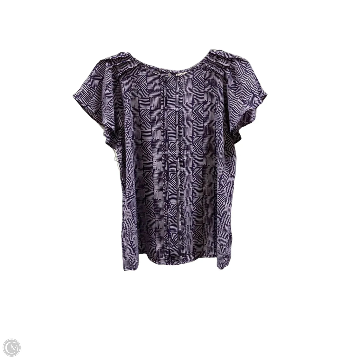 Top Short Sleeve By Worthington In Purple, Size: M
