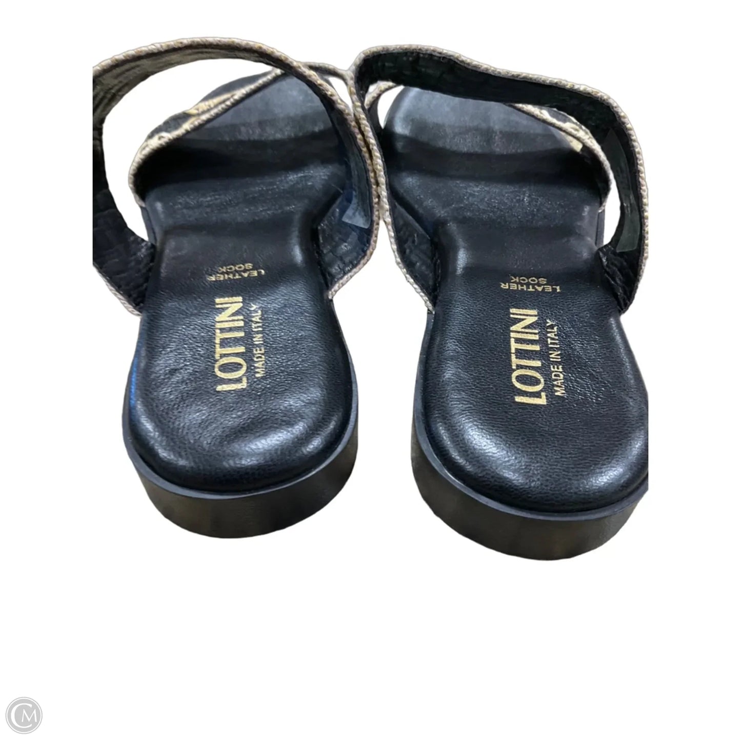 Sandals Flats By Cmf In Black, Size: 7