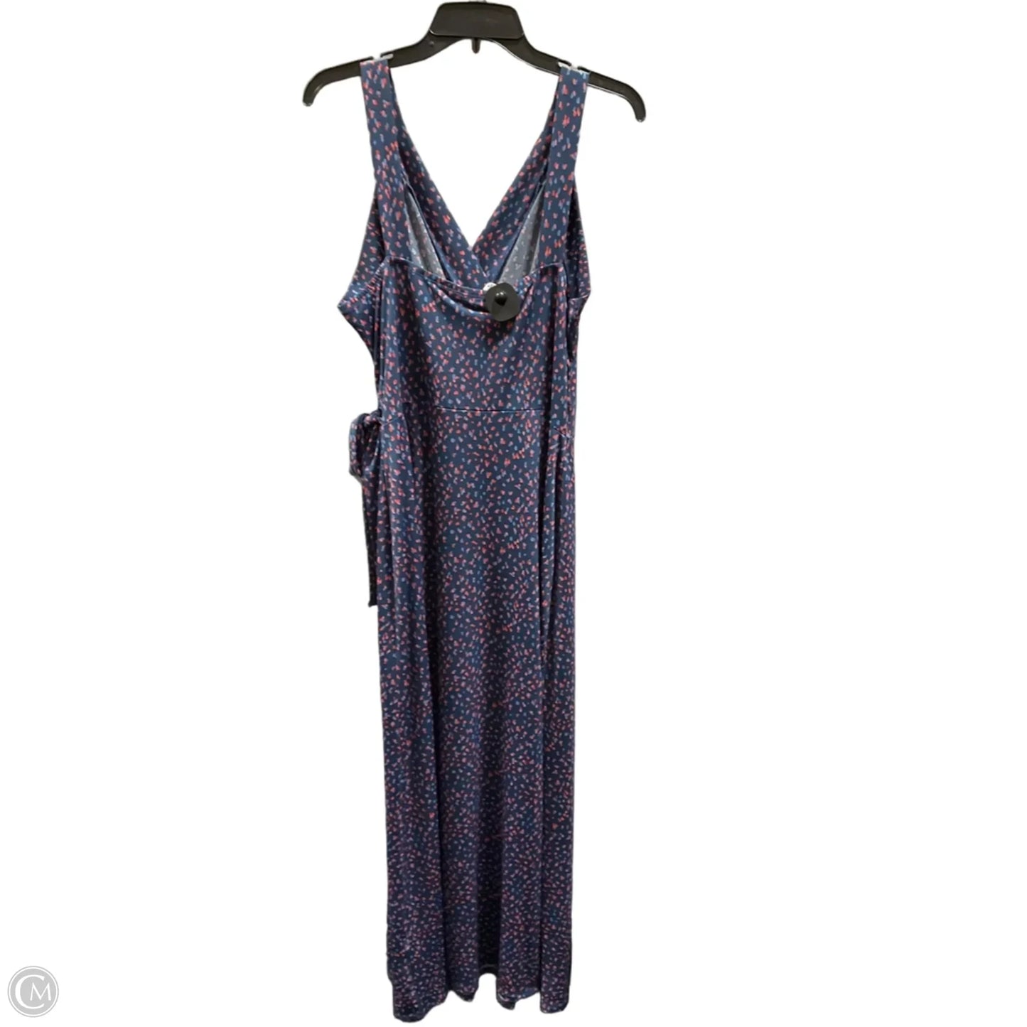 Dress Casual Maxi By 41 Hawthorn In Blue & Red, Size: Xxl