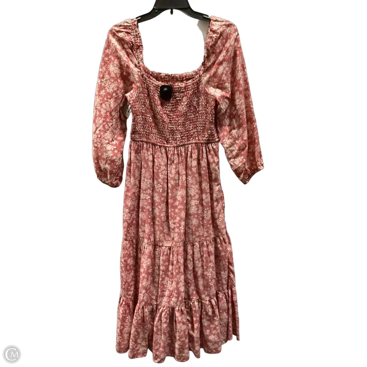 Dress Casual Midi By Lucky Brand In Pink, Size: S