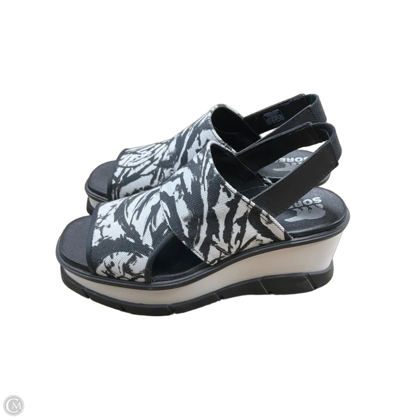 Sandals Heels Platform By Sorel In Black, Size: 8.5