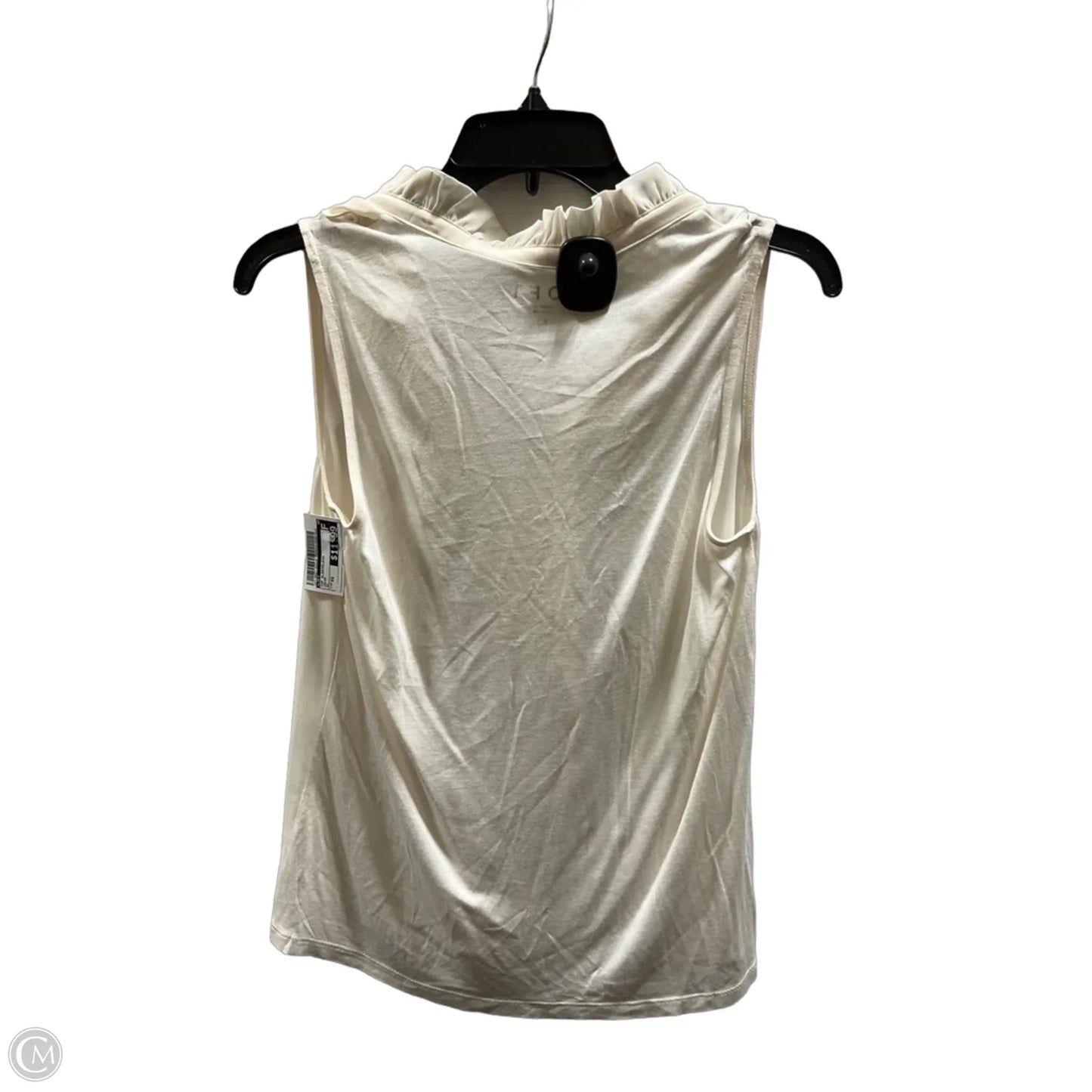 Top Sleeveless By Loft In Cream, Size: Xs