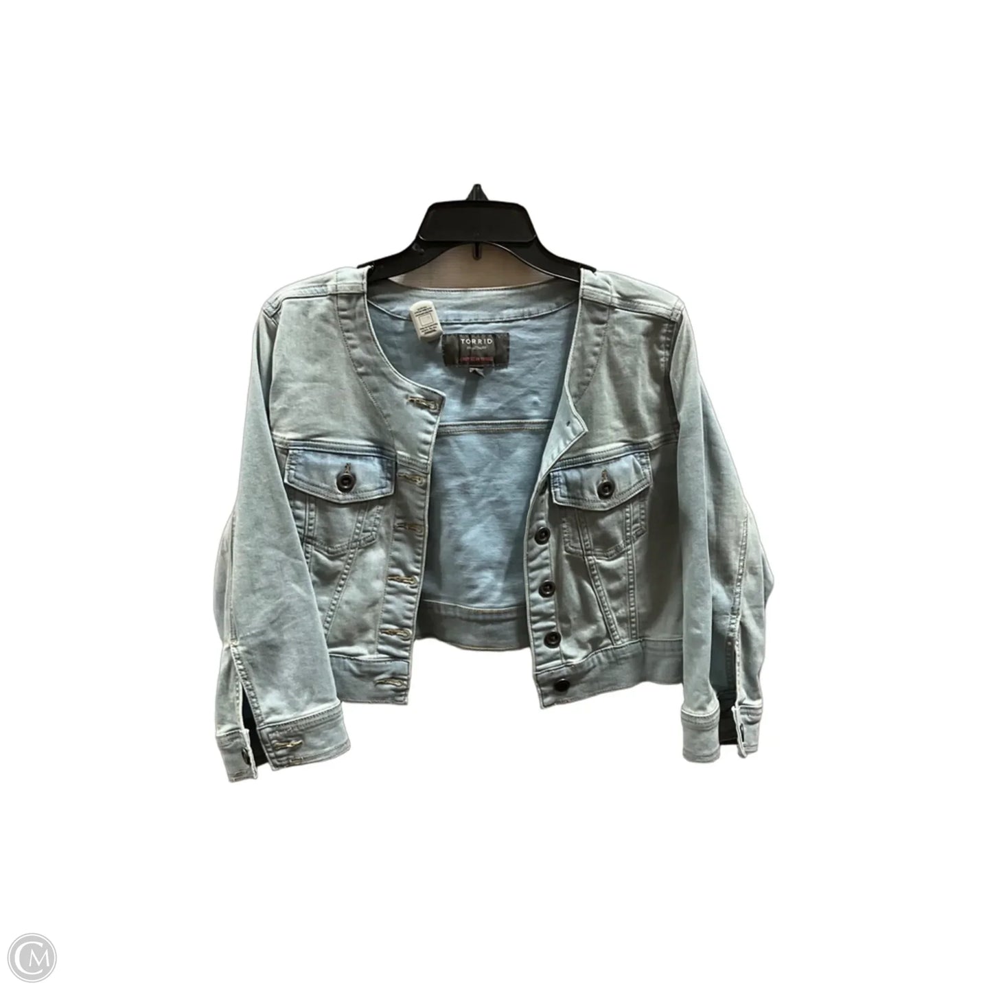 Jacket Denim By Torrid In Blue Denim, Size: L