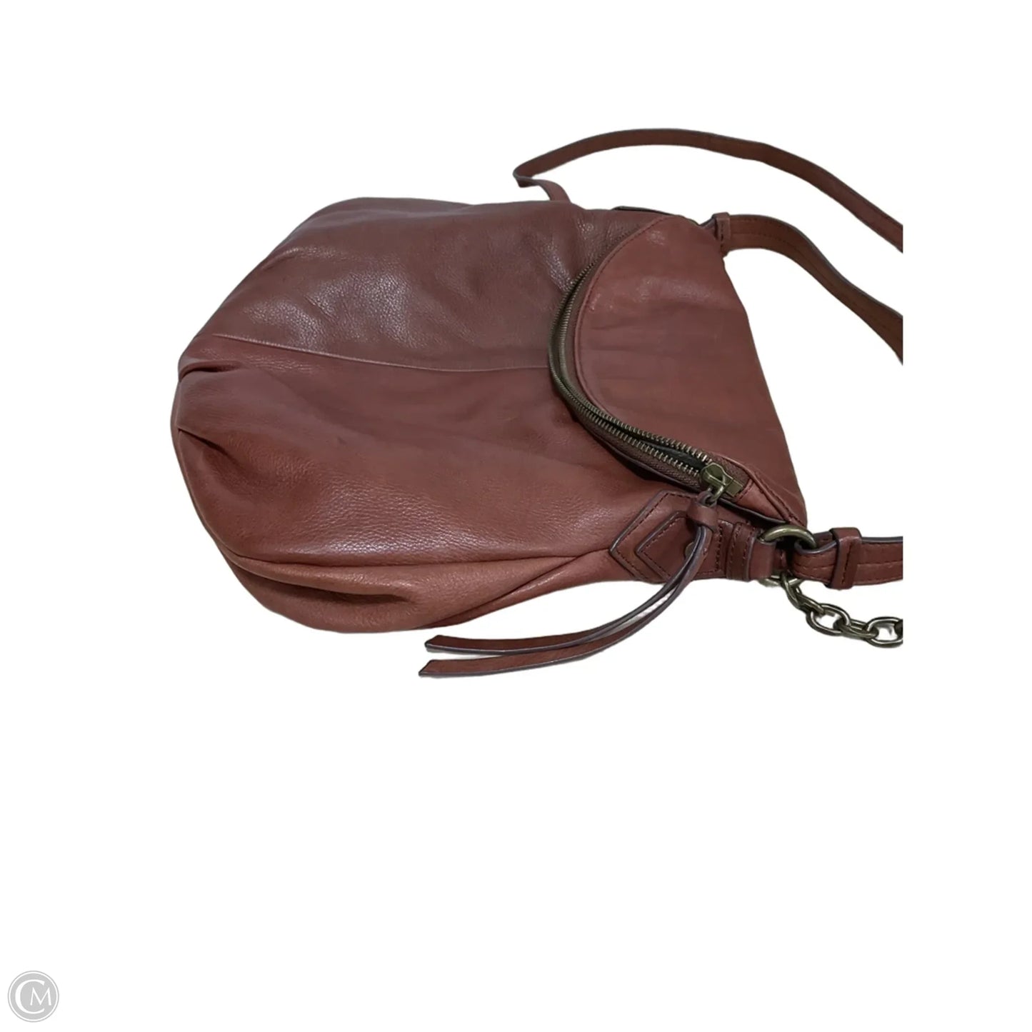 Handbag Leather By Margot, Size: Medium