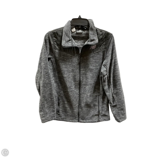 Athletic Jacket By New Balance In Grey, Size: M