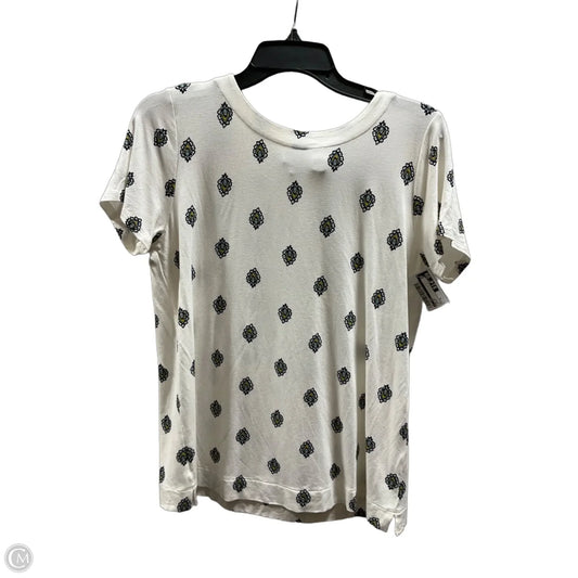 Top Short Sleeve By J. Jill In Cream, Size: S