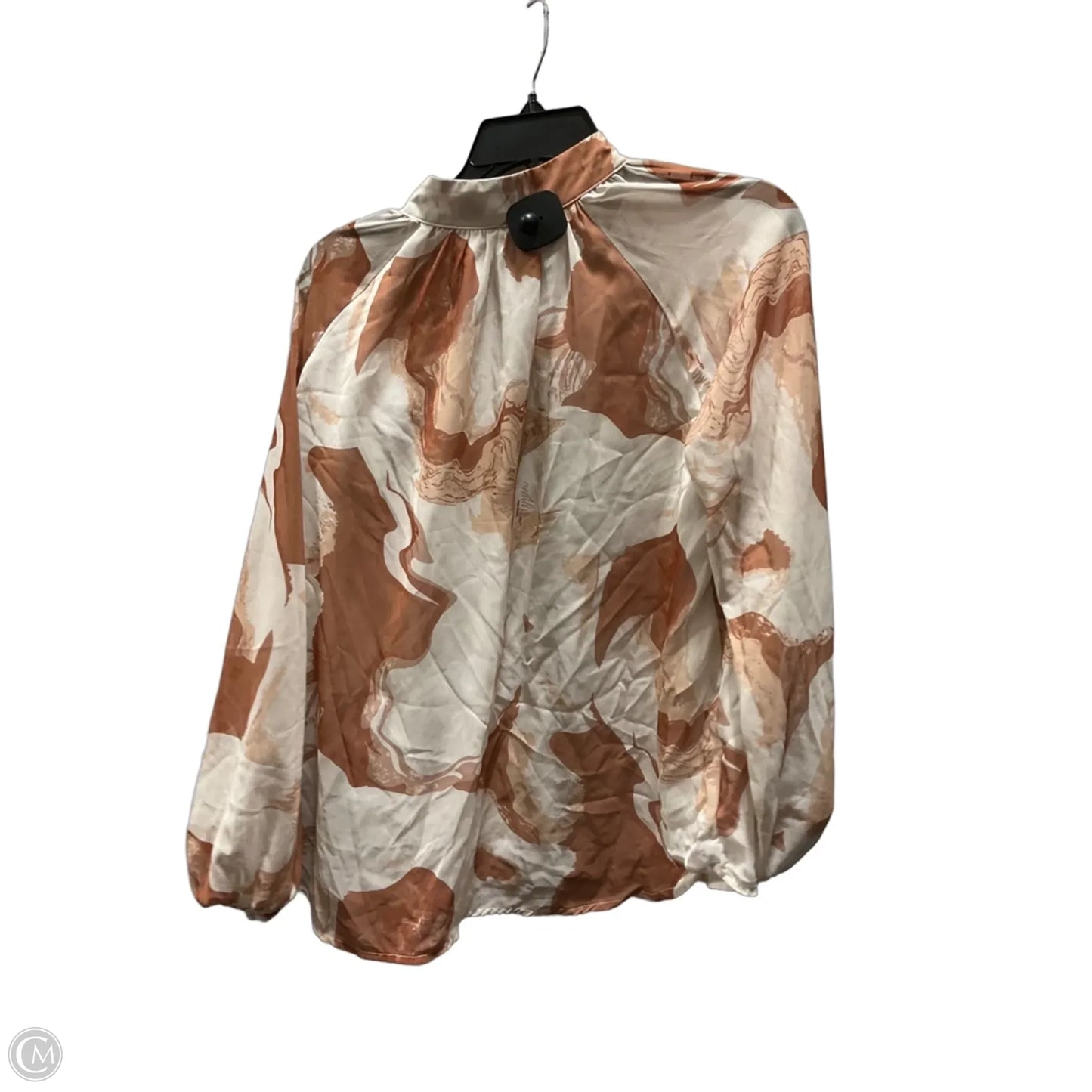 Blouse Long Sleeve By Zesica In Orange, Size: M