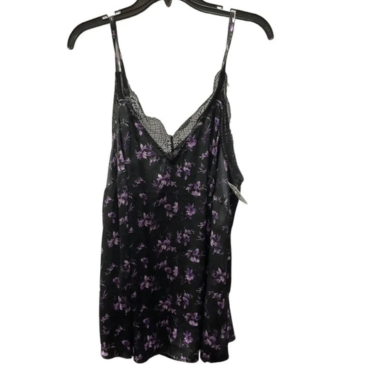 Top Sleeveless By Torrid In Black & Purple, Size: 2x