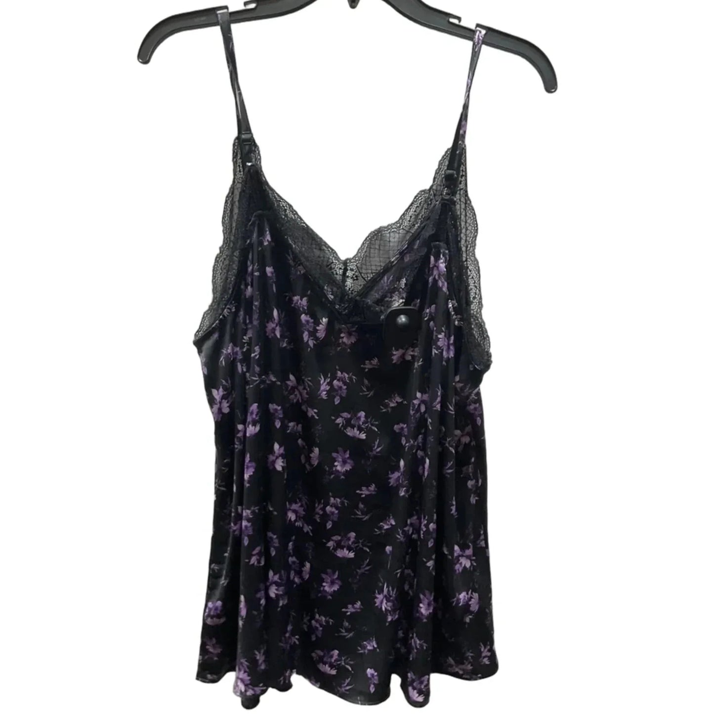 Top Sleeveless By Torrid In Black & Purple, Size: 2x