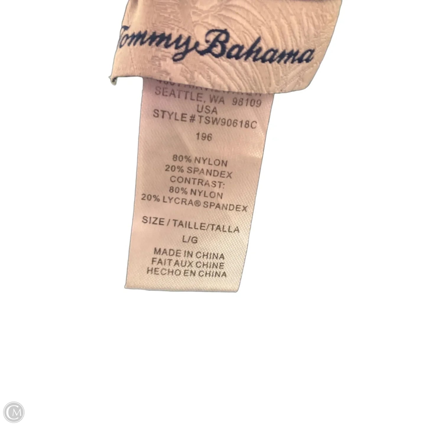 Dress Casual Short By Tommy Bahama In Tropical Print, Size: L