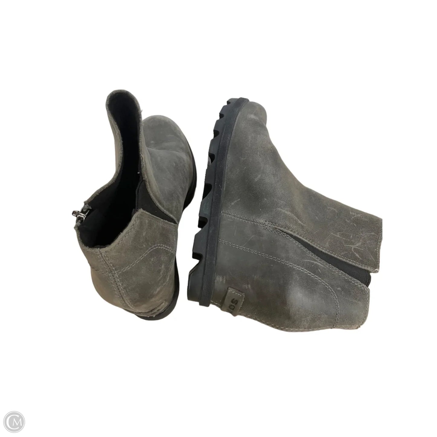 Boots Ankle Flats By Sorel In Grey, Size: 8