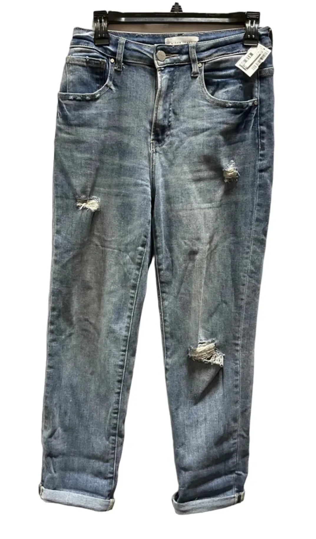 Jeans Straight By Risen In Blue Denim, Size: 4