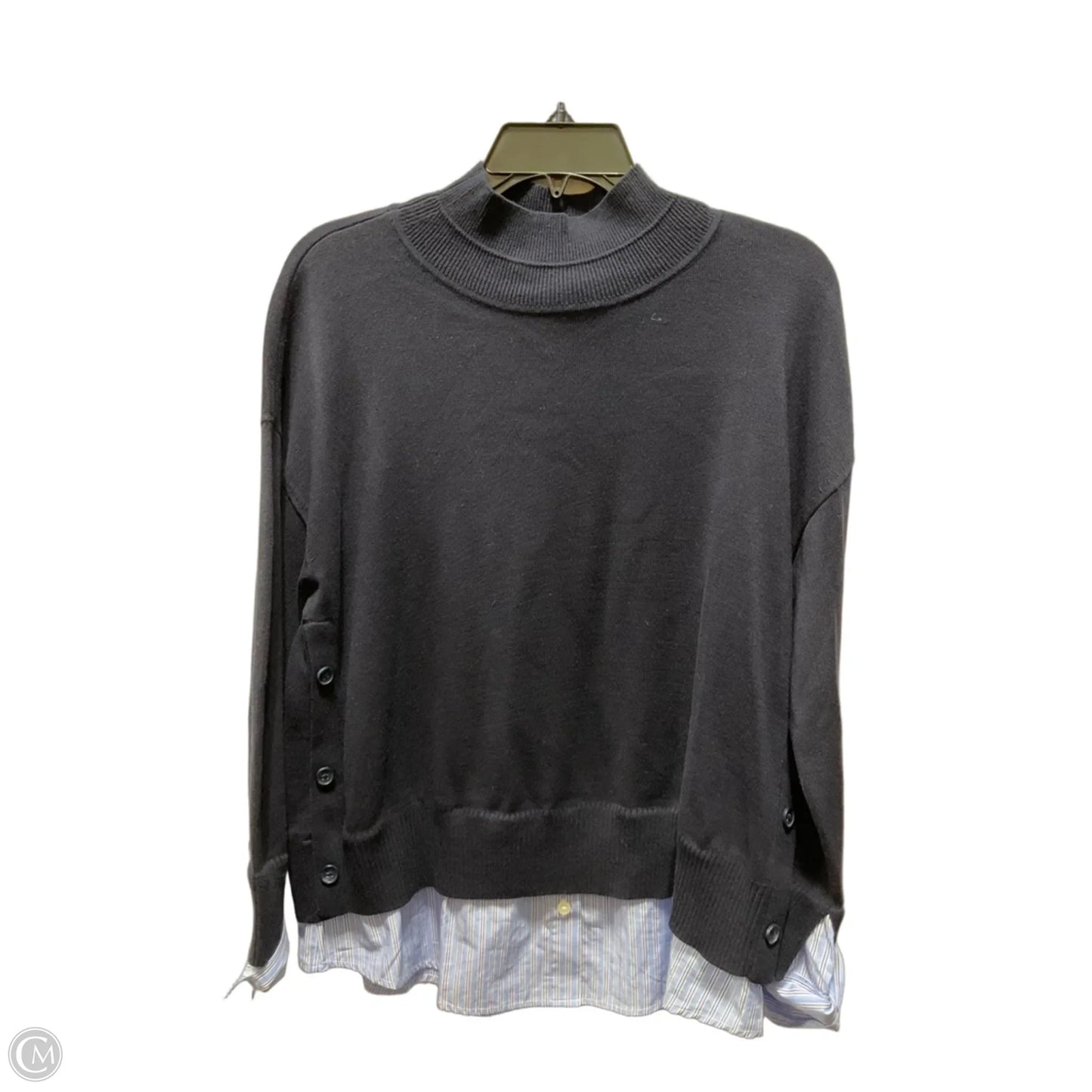 Top Long Sleeve By Talbots In Blue, Size: L