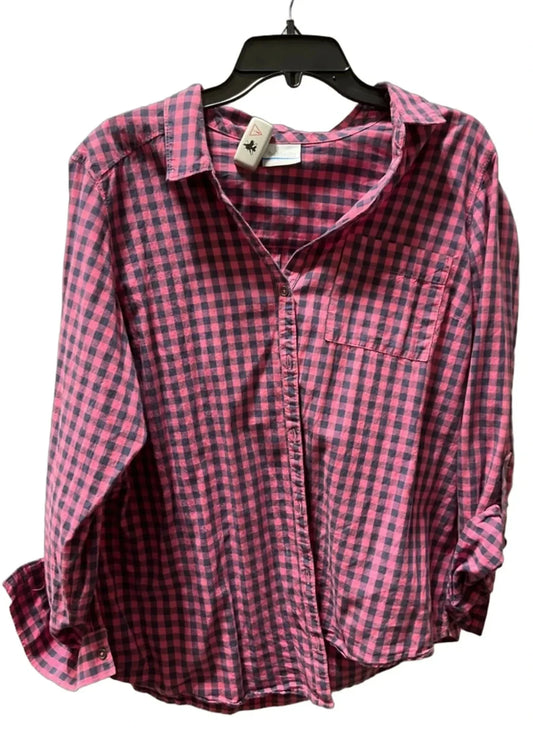 Blouse Long Sleeve By Columbia In Pink, Size: Xl