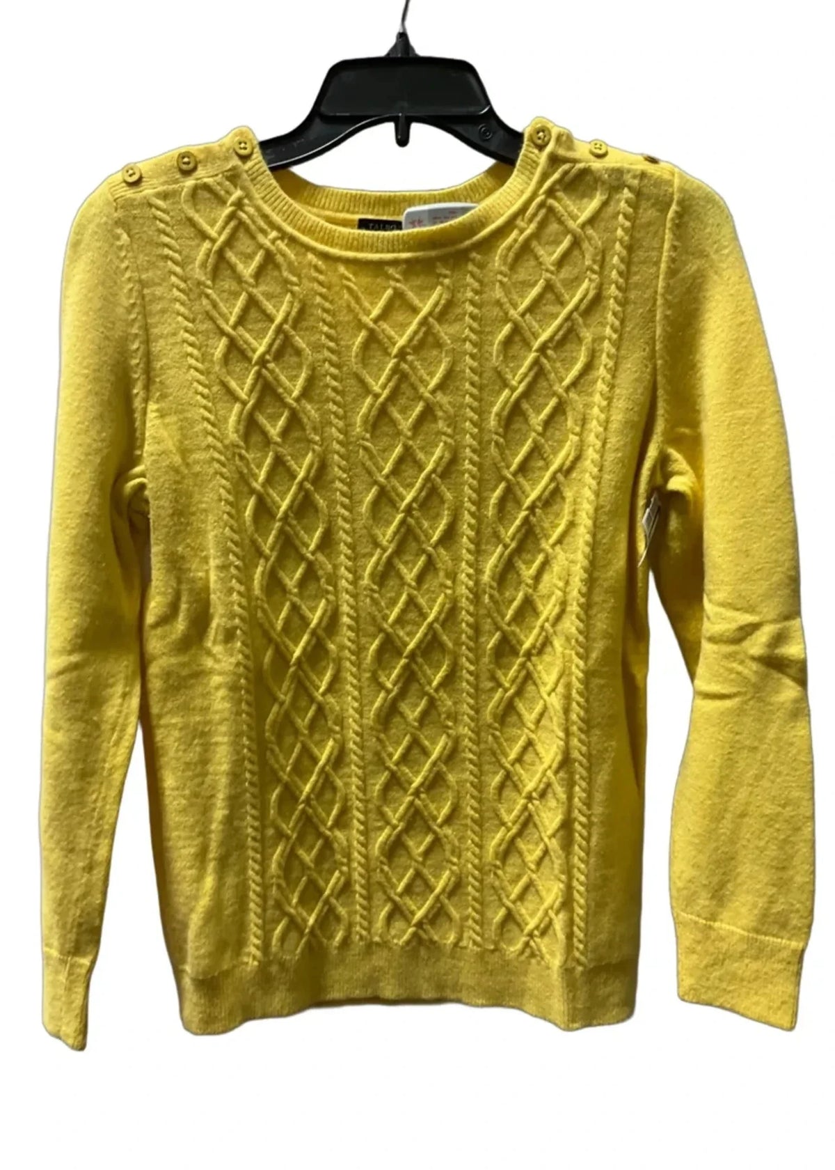 Sweater By Talbots In Yellow, Size: M