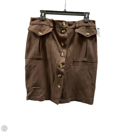 Skirt Mini & Short By Liz Claiborne In Brown, Size: 12