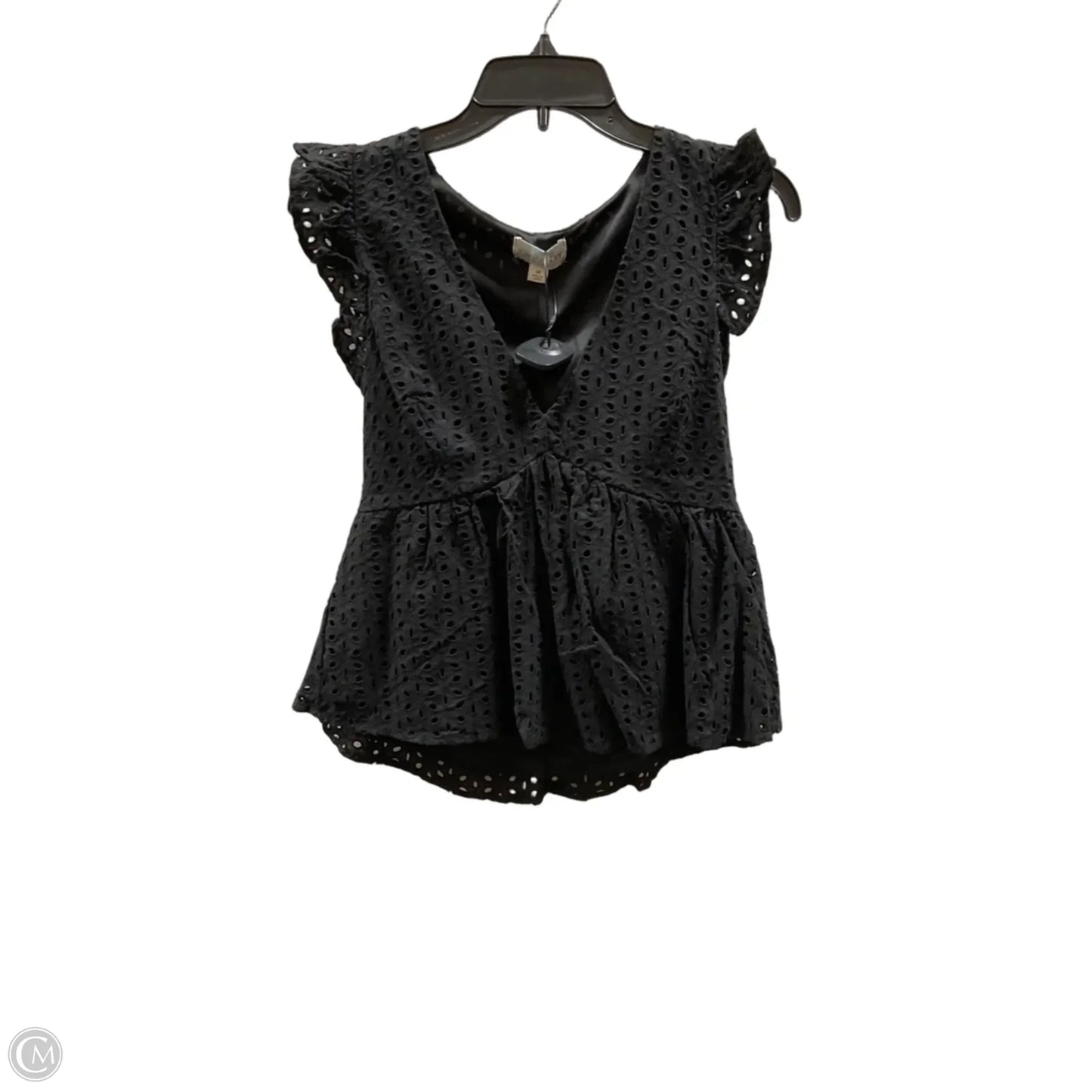 Top Sleeveless By Jun & Ivy In Black, Size: M